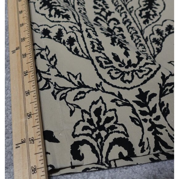 Talbots Stretch Cropped Pants Women's Size 18W Beige Paisley Straight Leg - Picture 9 of 10